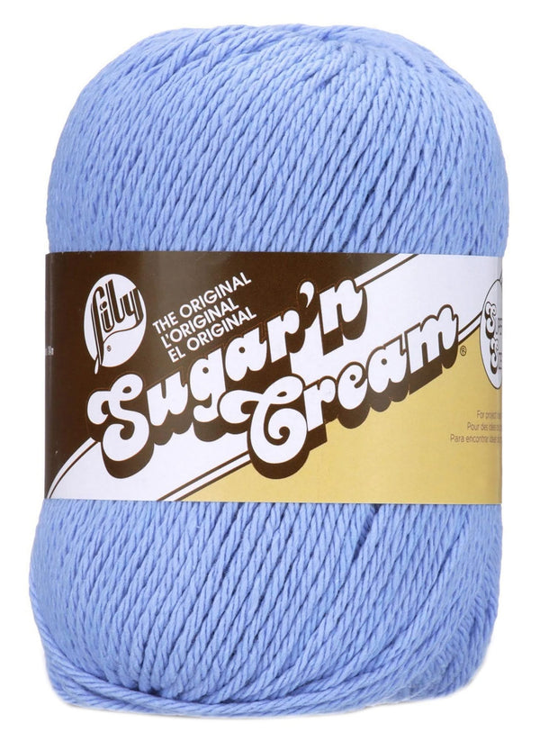 Lily Sugar'n Cream Yarn - Solids Super Size - Cornflower