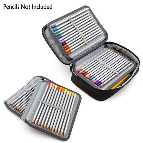 Poppy Crafts Pencil Case 72 Slots - Black