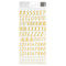American Crafts A Perfect Match Thickers Stickers w/Gold Foil 200/Pkg - Alpha