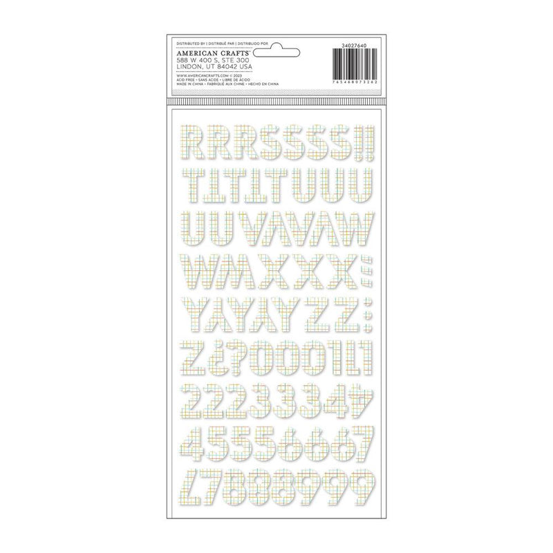 Pebbles Cool Boy Thickers Stickers 143/Pkg - Alpha