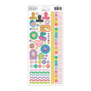 Pebbles Cool Girl Cardstock Stickers w/ Gold Foil 6"x 12" 113/Pkg