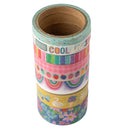 Pebbles Cool Girl Washi Tape w/ Gold Foil 8/Pkg*