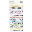 American Crafts Whatevs Thickers Stickers 338/Pkg - Glossy Alpha