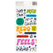 American Crafts Whatevs Thickers Stickers 74/Pkg - Glossy Phrase