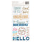 Pink Paislee Joyful Notes Thickers Stickers w/Gold Foil 82/Pkg - Phrase*