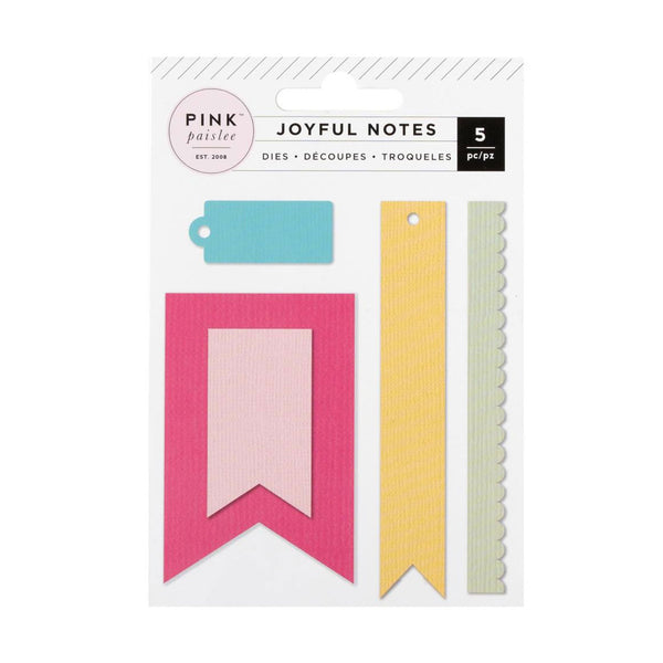 Pink Paislee Joyful Notes Metal Die Set 5/Pkg*