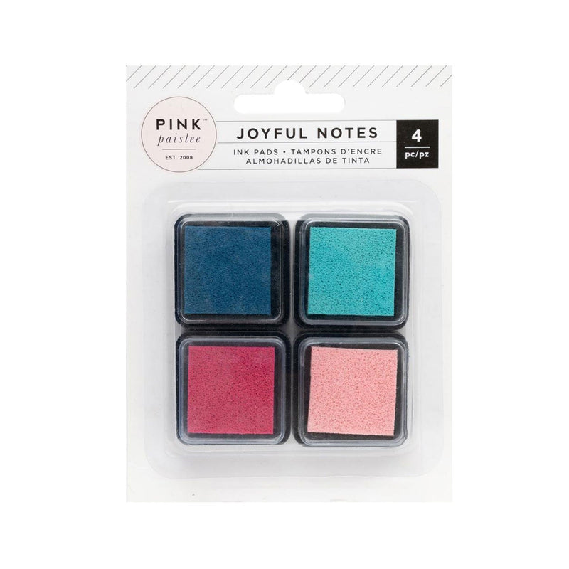 Pink Paisley Joyful Notes Ink Pads 4/Pkg