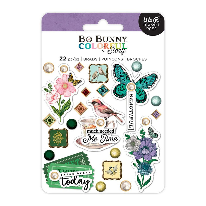 BoBunny - Colorful Story Collection - Brads