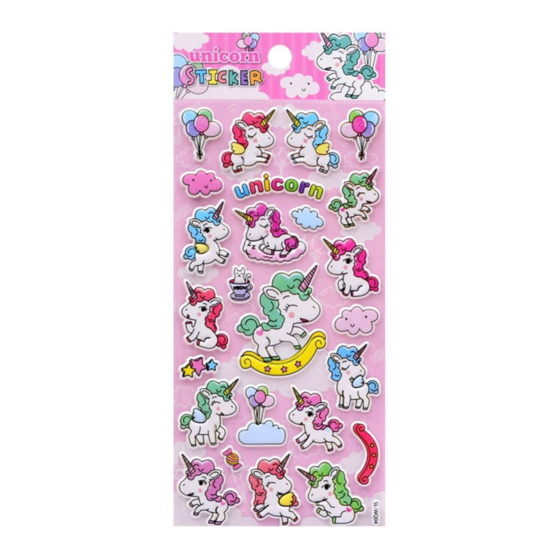Poppy Crafts Puffy Sticker - Dreamtime Unicorns* – CraftOnline