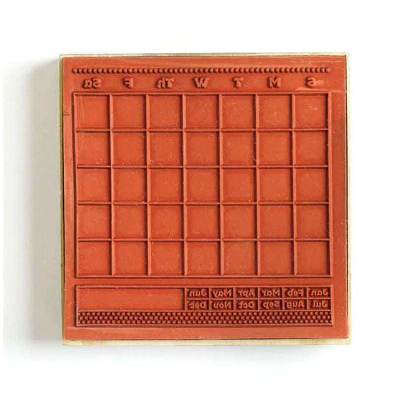 One Canoe Two Goldenrod Block Stamp 4"x 4" - Calendar*