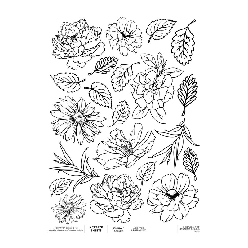 3Quarter Designs Acetate Sheet A4 - Girls Weekend