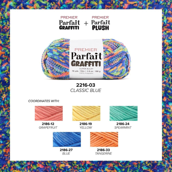 Premier Yarns Parfait Graffiti Yarn 100g - Classic Blue