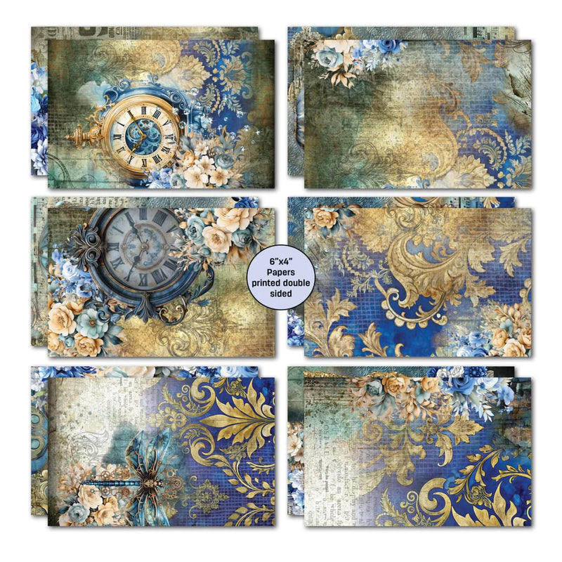 3 Quarter Designs 6"x 4" Card Making Pack - Grunged Baroque