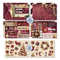 3 Quarter Designs 6"x 4" Card Making Pack - Sugarplum Wreaths