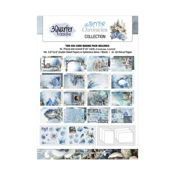 3 Quarter Designs Paper Pack 6" √ó 4" - Winter Chronicles