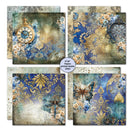 3 Quarter Designs Scrapbook Paper Pack 6"x 6" - Grunged Baroque