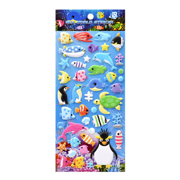 Poppy Crafts Puffy Sticker - Sea World 3