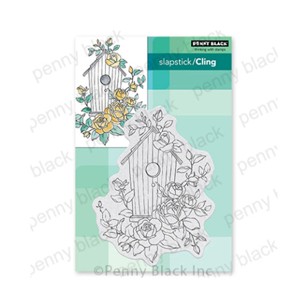 Penny Black Slapstick Cling Rubber Stamp - Birdhouse Beauty*