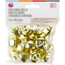 CousinDIY Jingle Bells 1" 18/Pkg - Gold