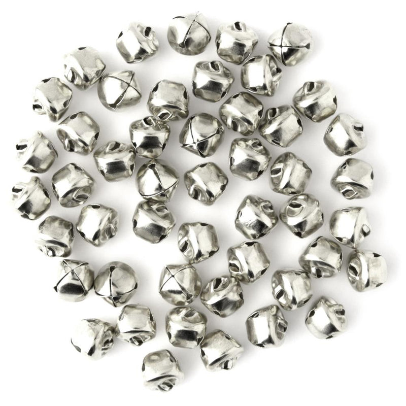 CousinDIY Jingle Bells .5" 48/Pkg - Silver