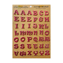 Scrap Metal Petals & Possibilities Self Adhesive Mini Letters - Pink*