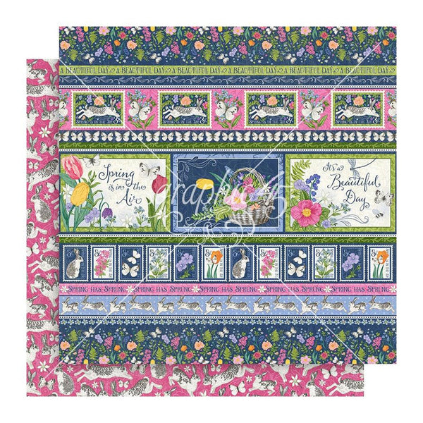 Graphic 45 Spring Is In The Air Double-Sided Cardstock 12"x 12" - It's A Beautiful Day