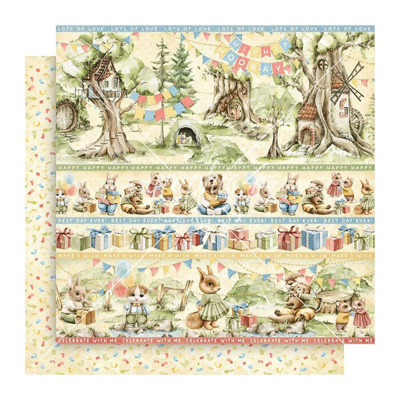 Graphic 45 Hip Hip Hooray Double-Sided Cardstock 12"x 12" - Enjoy The Little Things