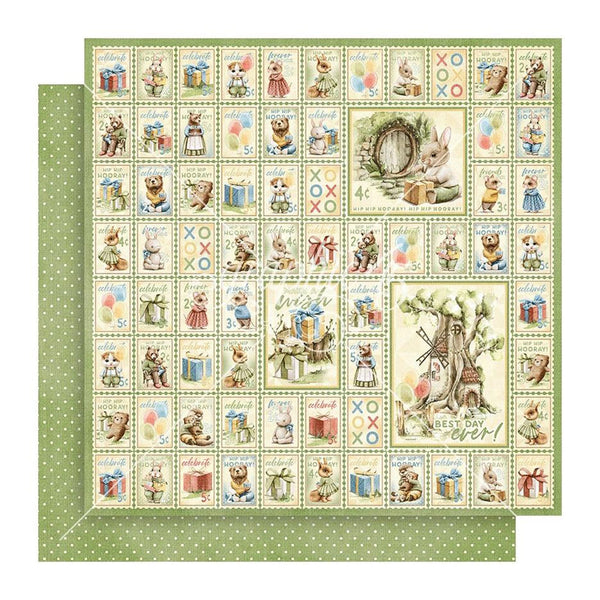 Graphic 45 Hip Hip Hooray Double-Sided Cardstock 12"x 12" - Lots Of Love