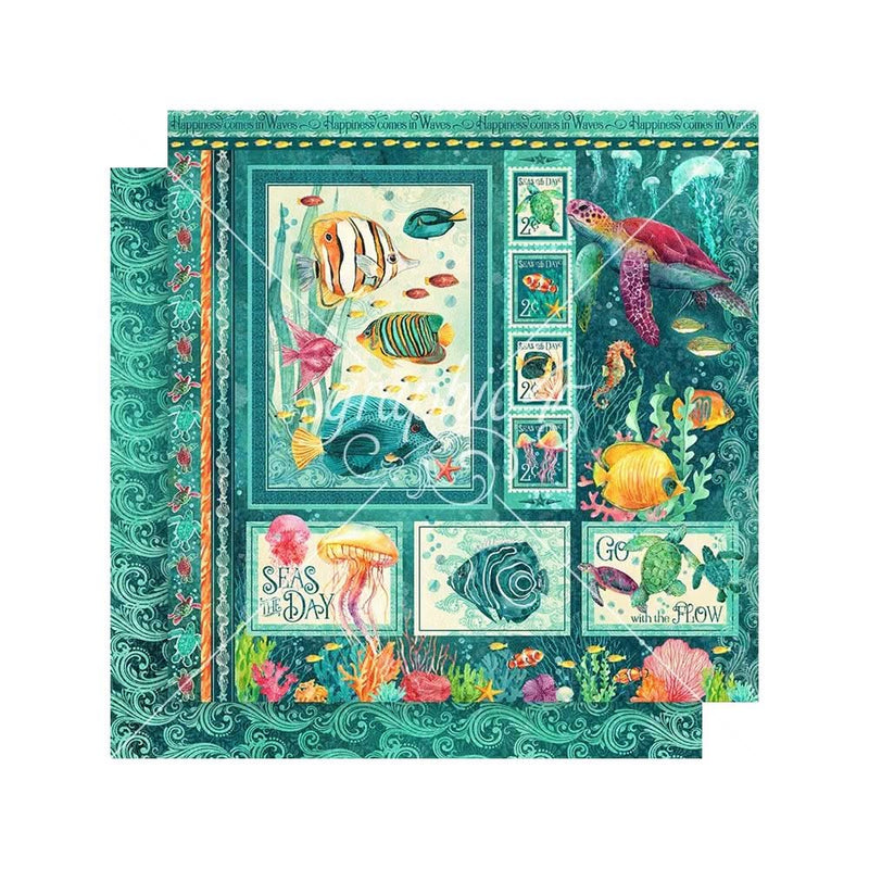 Graphic 45 Collection Pack 12"x 12" - Seas The Day