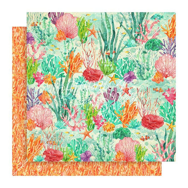 Graphic 45 Seas The Day Double-Sided Cardstock 12"x 12" - Oceans Of Love