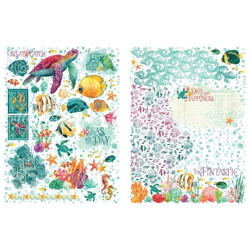 Graphic 45 Rub-On Transfers - Seas The Day
