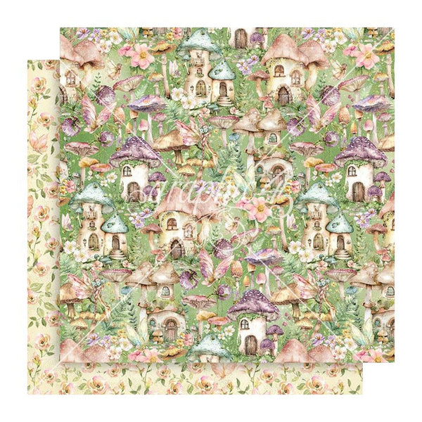 Graphic 45 Fairy Boutique Double-Sided Cardstock 12"x 12" - Pixie Town