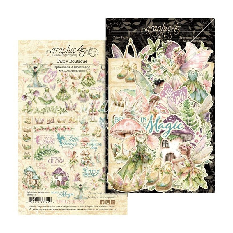 Graphic 45 Ephemera Set - Fairy Boutique
