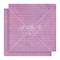 Graphic 45 Fairy Boutique Double-Sided Cardstock 12"x 12" - Lilac Lavender Pattern & Solid