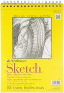 Strathmore Sketch Spiral Paper Pad 9"X12" 100 Sheets*