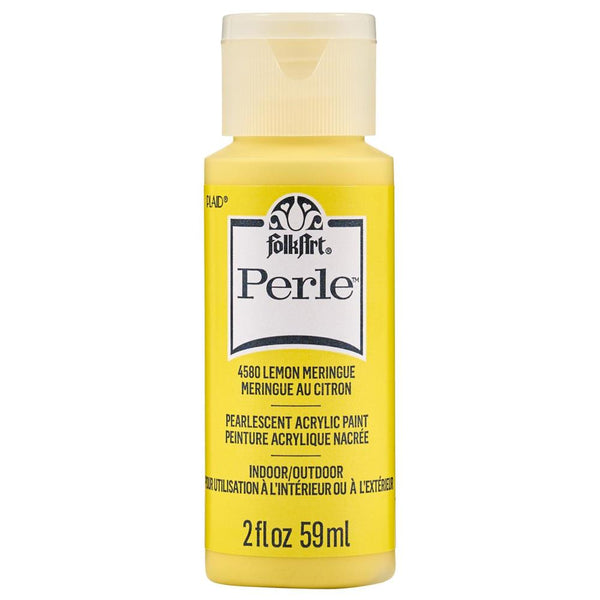 FolkArt Perle Acrylic Paint 2oz Lemon Meringe