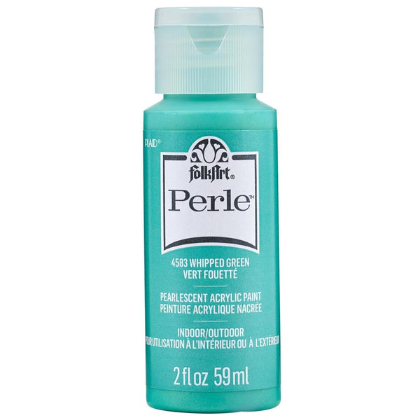 FolkArt Perle Acrylic Paint 2oz Whipped Green