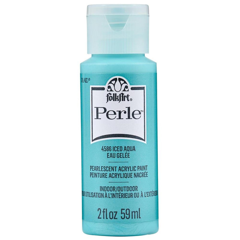FolkArt Perle Acrylic Paint 2oz Iced Aqua