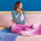 Bernat Blanket Extra Thick Perfect Phasing Yarn - Fuchsia
