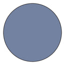 A solid slate blue circular color swatch with a thin black outline on a white background.