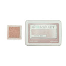 A 49 and Market Dried Pig dye ink pad shown next to its square stamp, both in a dusty rose pink color on a white background.