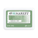 A square white plastic ink pad container labeled '49 and MARKET' and 'OXFORD IVY' with a sage green dye ink pad visible inside. The brand 'Ranger' is printed in the bottom right corner.
