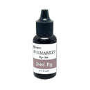 A 5 fl oz bottle of Hanger 4911 Market Dye Ink in the color 'Dried Fig', featuring a black plastic dropper cap and a white label with a muted brownish-gray color block.