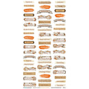 49 & Market Season's Bounty 6" x 12" Nanna's Kitchen Rub-On Transfers Set