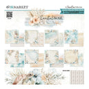 49th Market 'Coastal Soul' 12x12 paper collection pack by Home Decor Collection, featuring 8 scrapbook papers and 1 bonus sheet with a boho coastal theme in soft pastel colors.