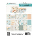 A 6x8 collection pack of scrapbooking papers from 49th Market, titled 'Coastal Soul'. The pack contains 27 sheets featuring various pastel beach-themed designs, including watercolor textures, floral patterns, and stripes in soft teal, beige, and cream tones.
