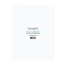 A pack of 20 sheets of 12 x 12 inch white cardstock from 49 and Market, shown flat against a white background with a barcode label in the center.