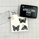 Simon Hurley create. Blooming Butterflies Photopolymer Stamp Set by Ranger.