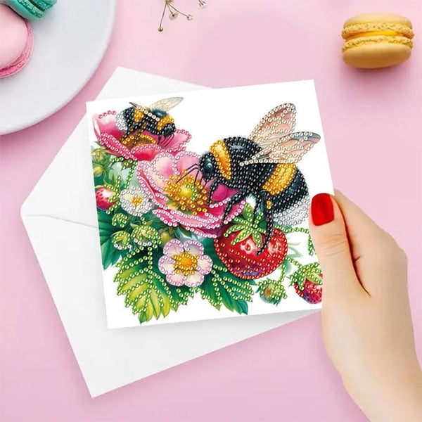 Poppy Crafts Diamond Art Greeting Card Kit