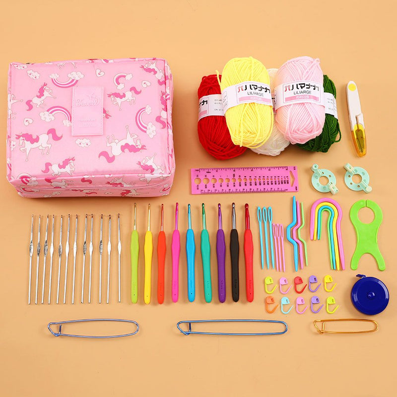 Poppy Crafts Crocheting & Accessories Kit - Pink Unicorns*